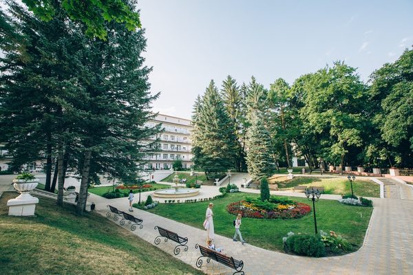Корпуса санатория среди елей — фото 6